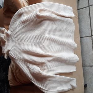 Madewell wool blend loose turtleneck sweater